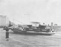 SRN1 fitted with a new bow to trial the SRN2